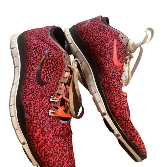 Nike Womens Free 5.0 Running Shoes•Pink •Black•Low Top•Ombre Laces •Size 9.5 - Picture 14 of 16